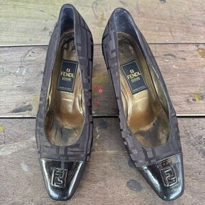 Fendi Black Patterned with Logo Detail